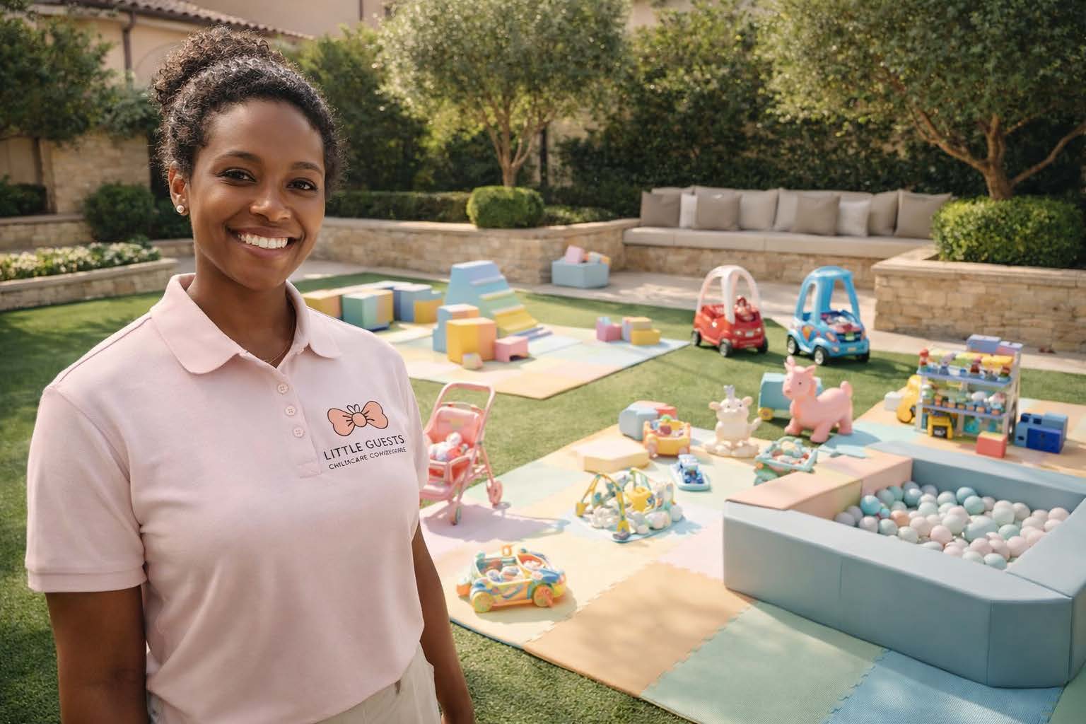 Little Guests play zone setup at a wedding